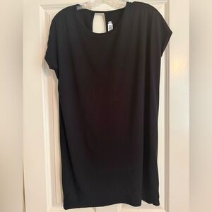 Fighting Eel Basics Black Short Sleeve Shirt Dress XS